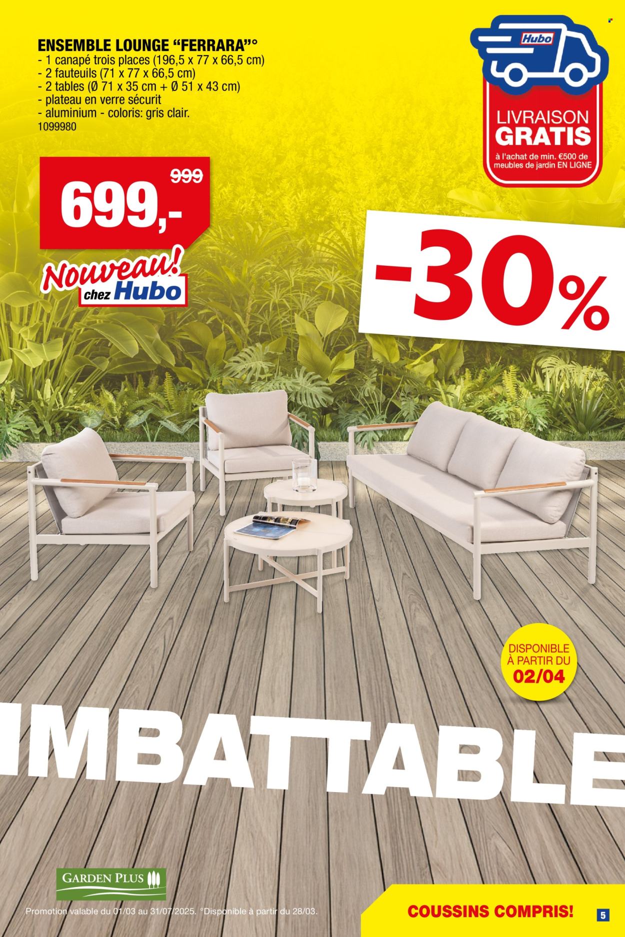 Hubo-aanbieding  - 26.3.2025 - 31.7.2025. Pagina 5.