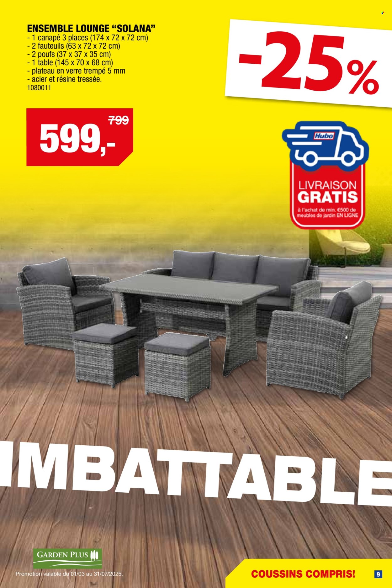 Hubo-aanbieding  - 26.3.2025 - 31.7.2025. Pagina 9.