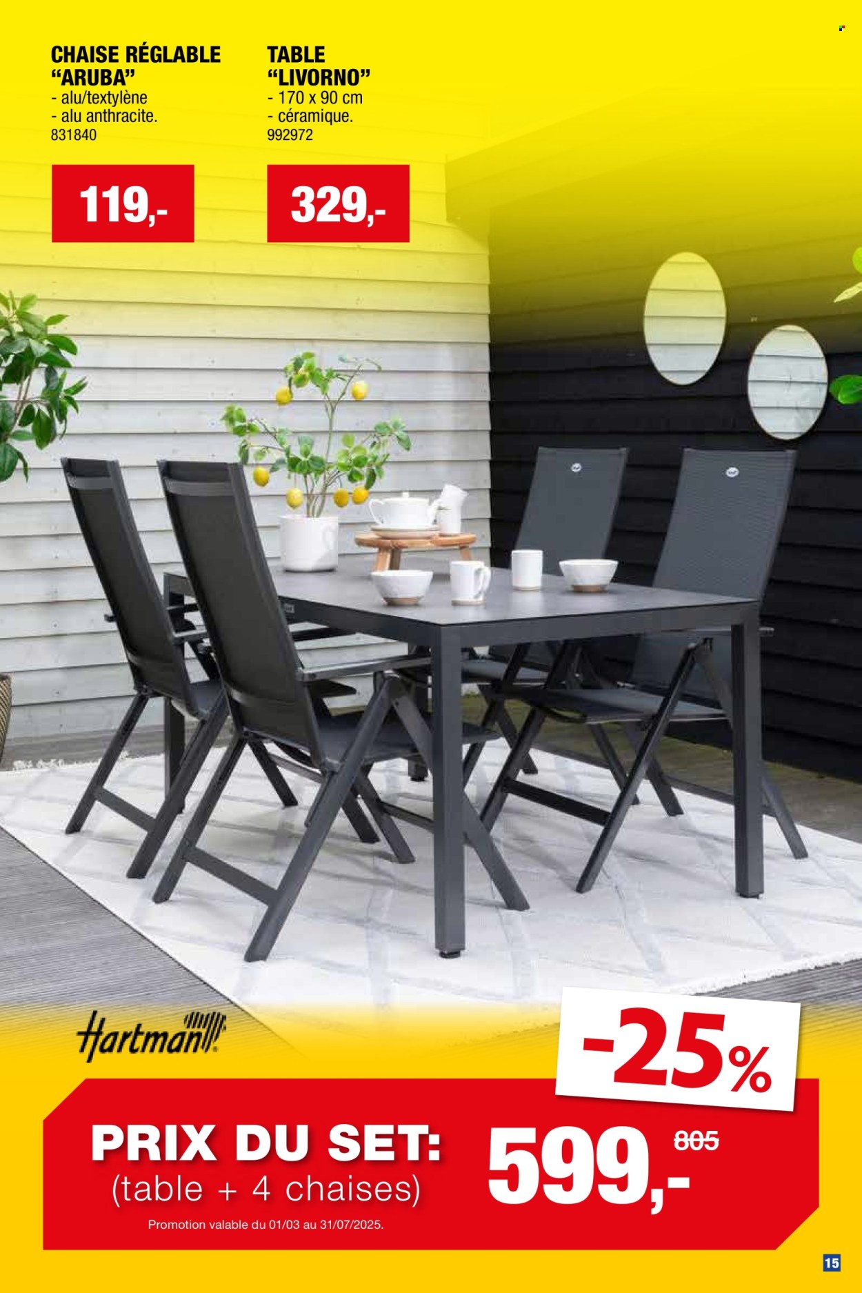Hubo-aanbieding  - 26.3.2025 - 31.7.2025. Pagina 15.