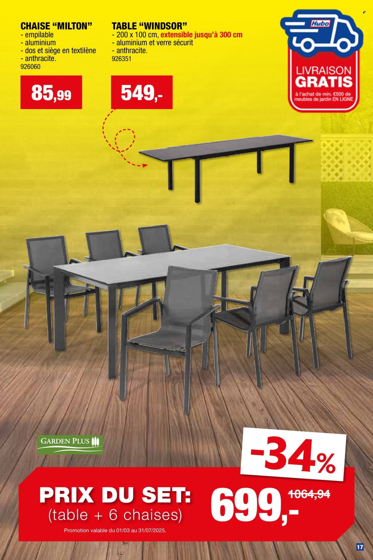 Hubo-aanbieding  - 26.3.2025 - 31.7.2025. Pagina 17.