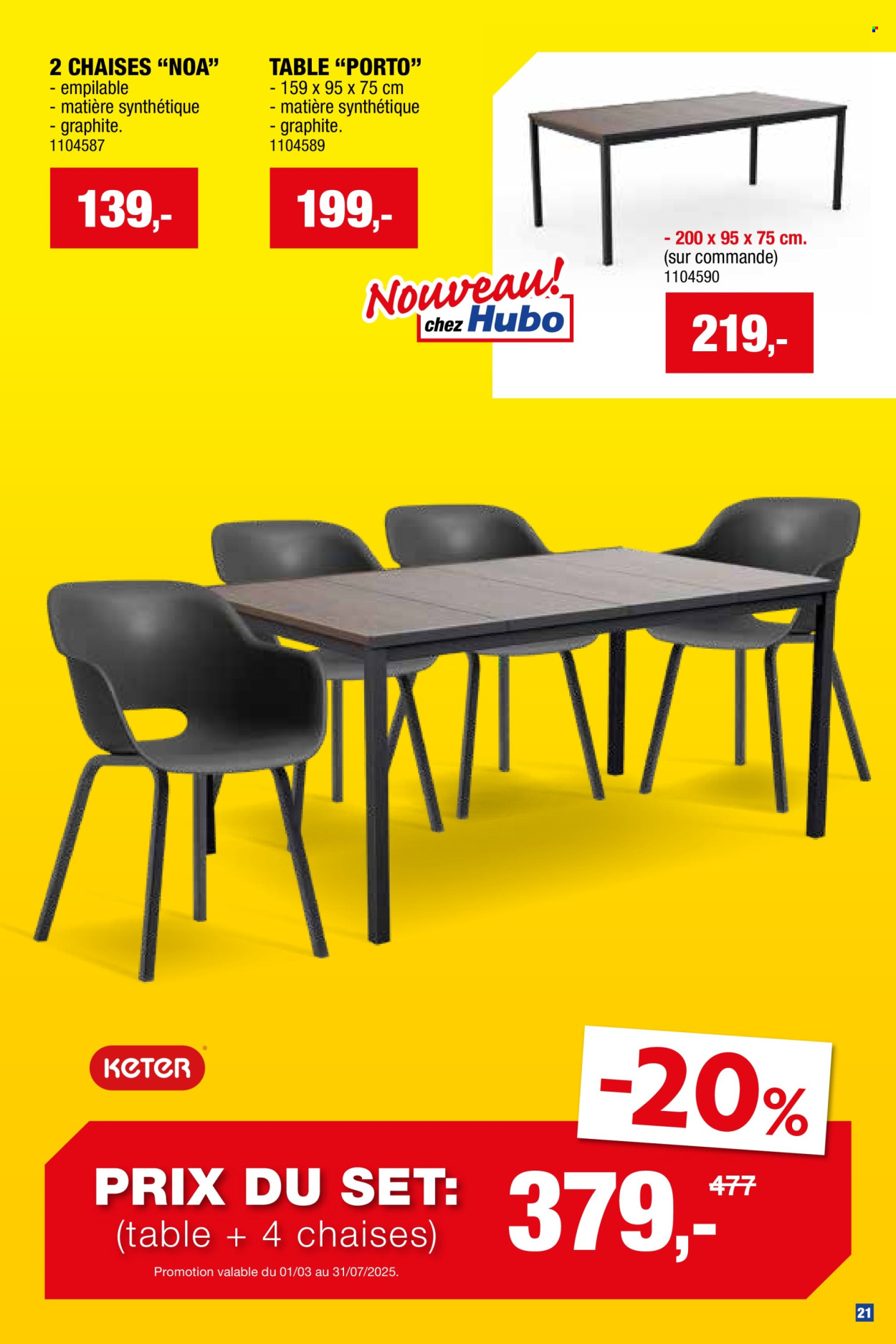 Hubo-aanbieding  - 26.3.2025 - 31.7.2025. Pagina 21.
