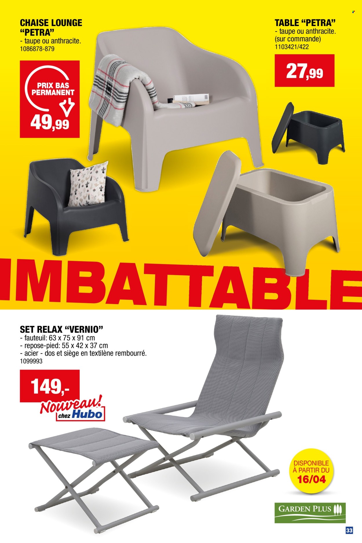Hubo-aanbieding  - 26.3.2025 - 31.7.2025. Pagina 33.