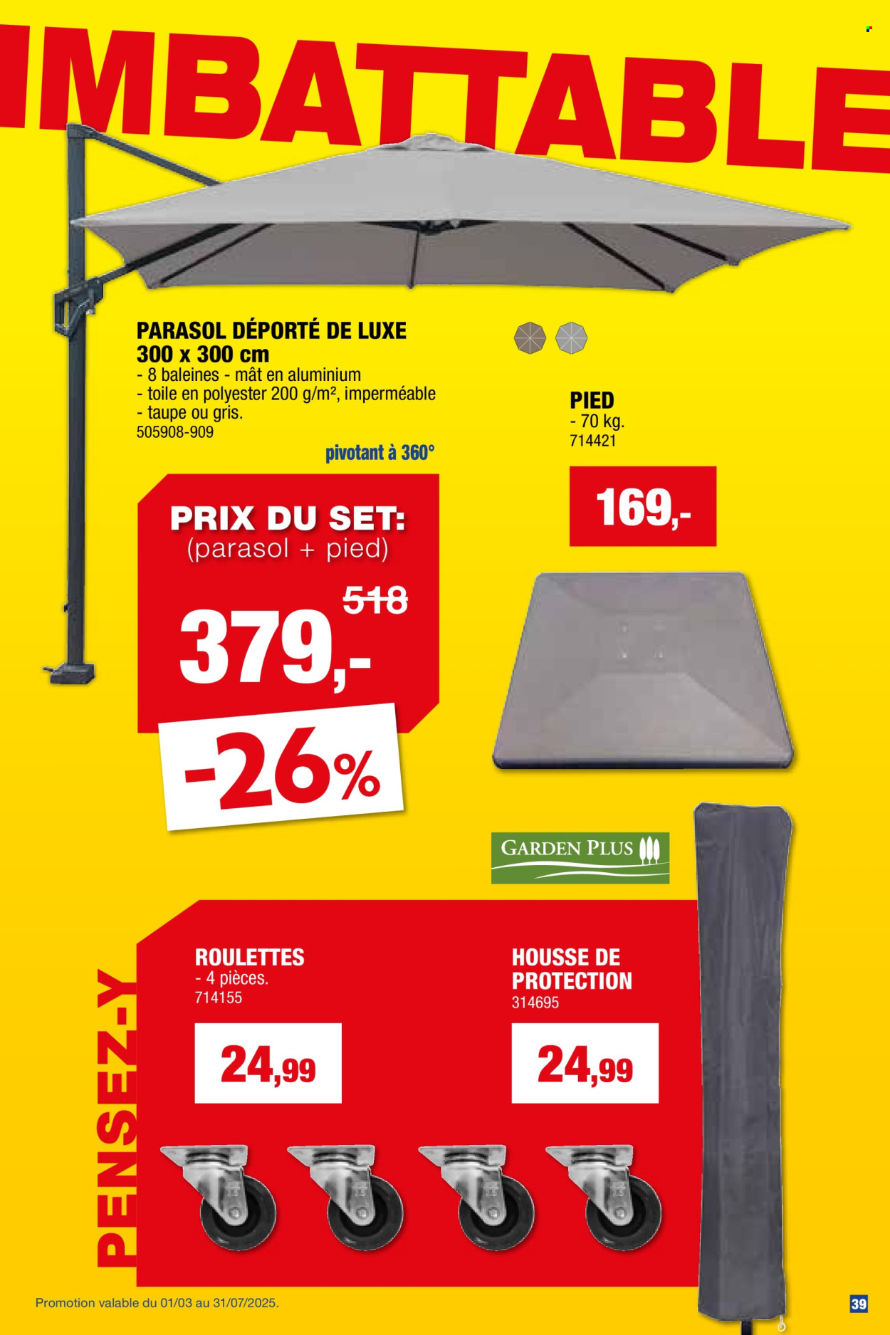 Hubo-aanbieding  - 26.3.2025 - 31.7.2025. Pagina 39.