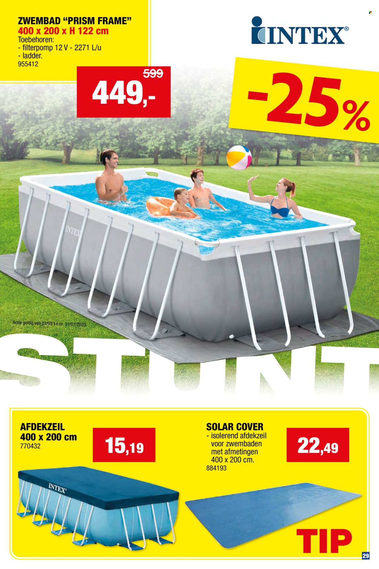Hubo-aanbieding  - 16.4.2025 - 31.7.2025. Pagina 29.