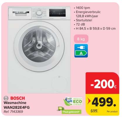 BOSCH Wasmachine WAN282E4FG