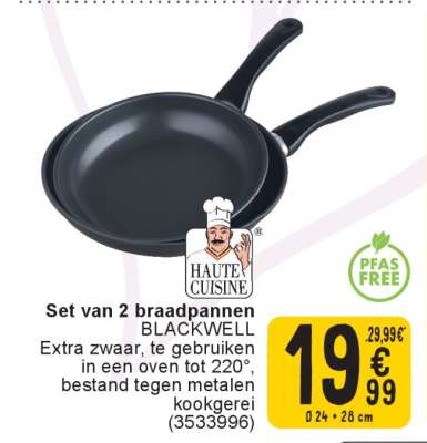 Set van 2 braadpannen BLACKWELL