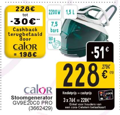 Calor Stoomgenerator GV9E20C0 PRO