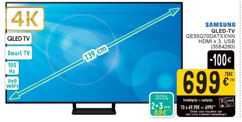 SAMSUNG QLED-TV QE55Q70DATXXN