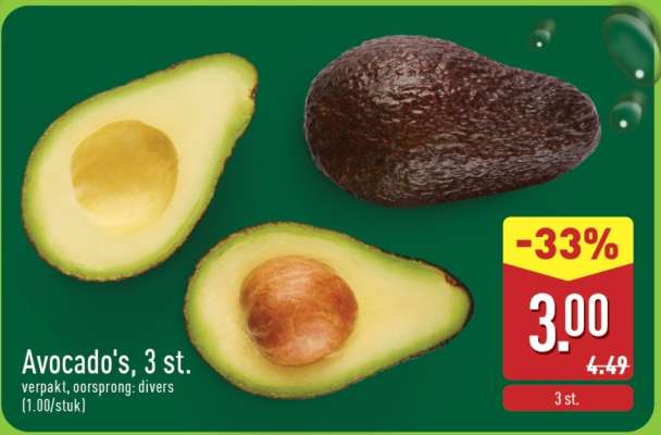 Avocado's, 3 st.