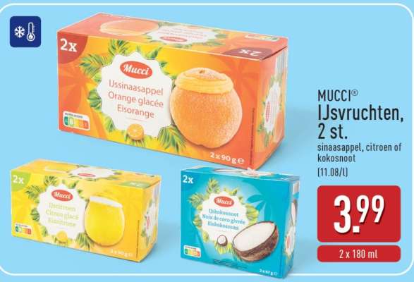 MUCCI IJsvruchten, 2 st.