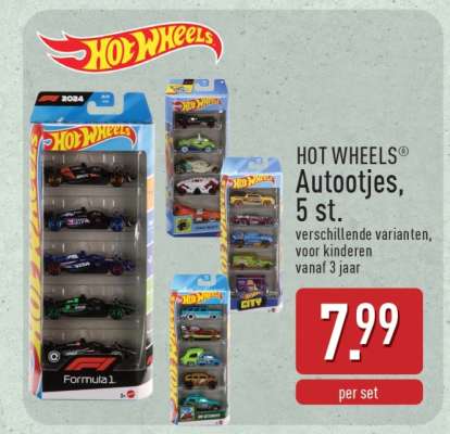 HOT WHEELS Autootjes, 5 st.