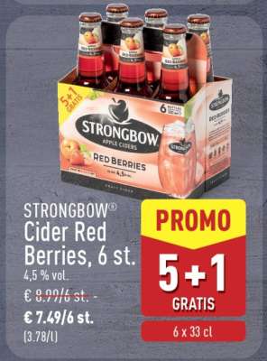 STRONGBOW® Cider Red Berries, 6 st.
