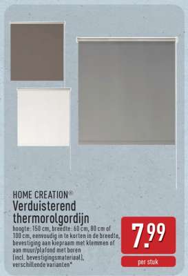 HOME CREATION Verduisterend thermorol gordijn