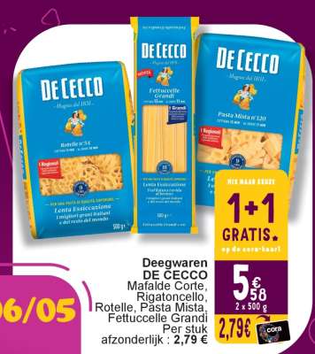 Deegwaren DE CECCO