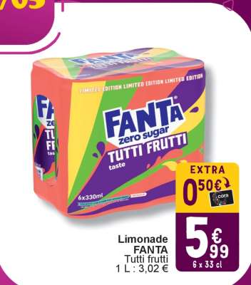 Limonade FANTA Tutti frutti