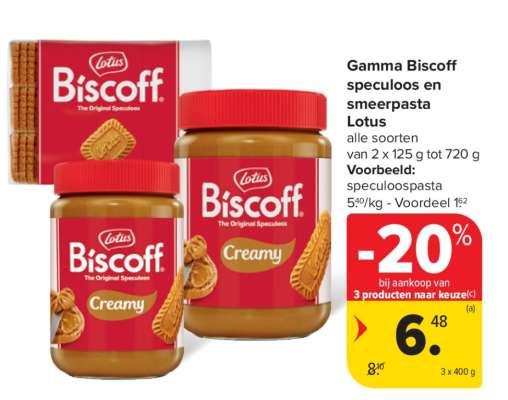 Gamma Biscoff speculoos en smeerpasta
