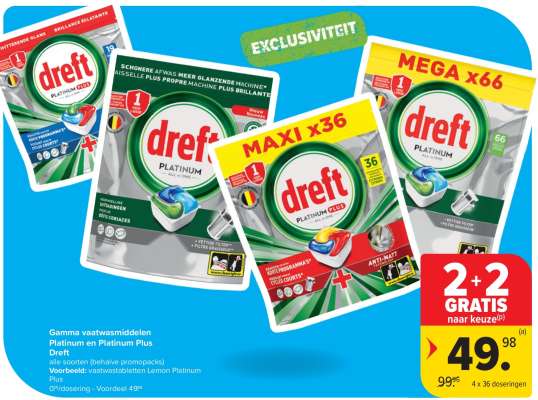 Dreft Platinum en Platinum Plus