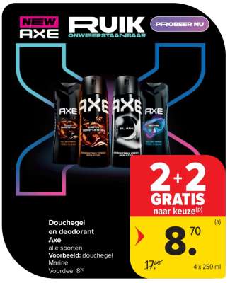 Douchegel en deodorant Axe