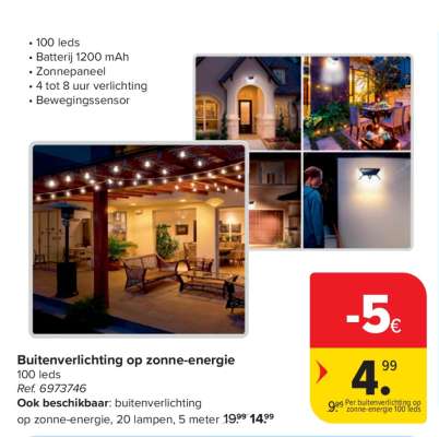 Buitenverlichting op zonne-energie