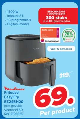 Moulinex Friteuse Easy Fry EZ245H20