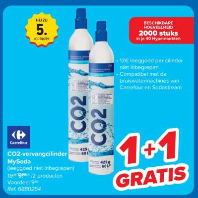 CO2-vervangcilinder MySoda