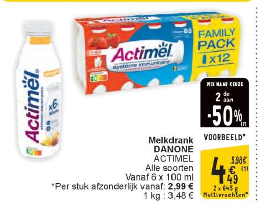 Melkdrank DANONE ACTIMEL