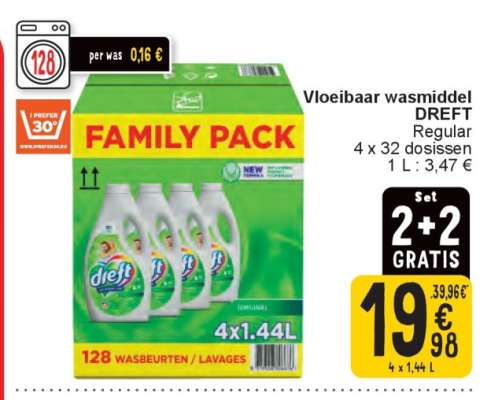 Vloeibaar wasmiddel DREFT Regular