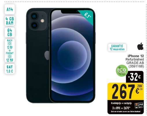 iPhone 12 Refurbished GRADE AB