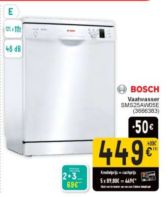 BOSCH Vaatwasser SMS25AW05E