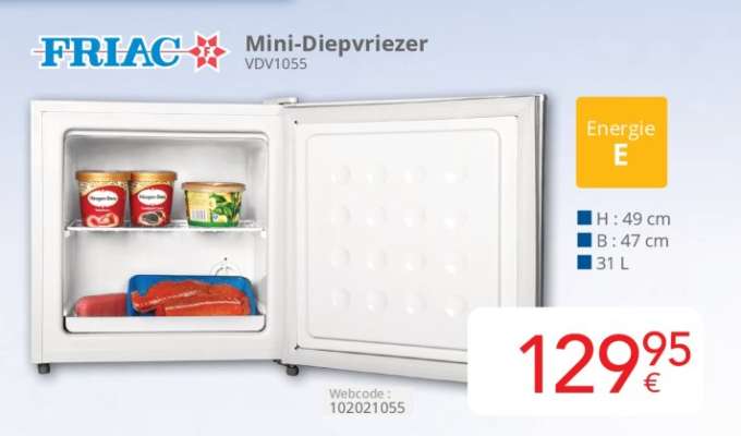 FRIAC Mini-Diepvriezer VDV1055