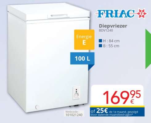 FRIAC Diepvriezer BDV1240
