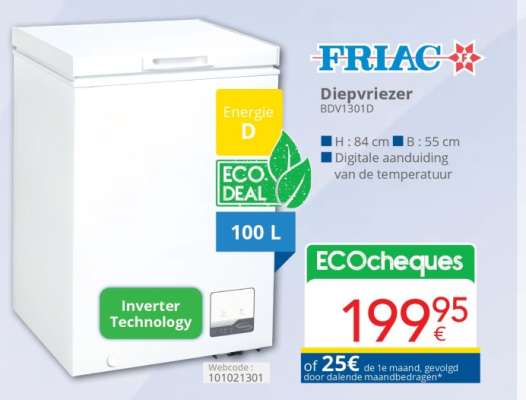 FRIAC Diepvriezer BDV1301D
