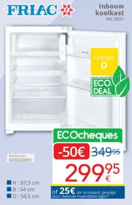 FRIAC Inbouw koelkast IKK 0091