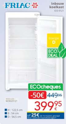 FRIAC Inbouw koelkast ICO 0121