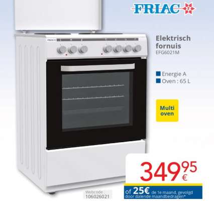 FRIAC Elektrisch fornuis EFG6021M