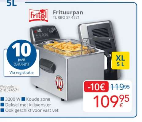 Fritel Frituurpan TURBO SF 4571