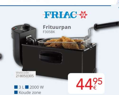 FRIAC Frituurpan F305BK