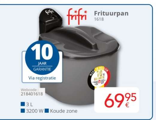 Fritel Frituurpan 1618