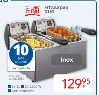 Fritel Frituurpan DUO