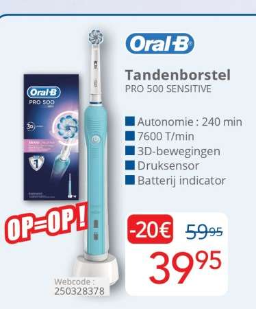Oral-B Tandenborstel PRO 500 SENSITIVE