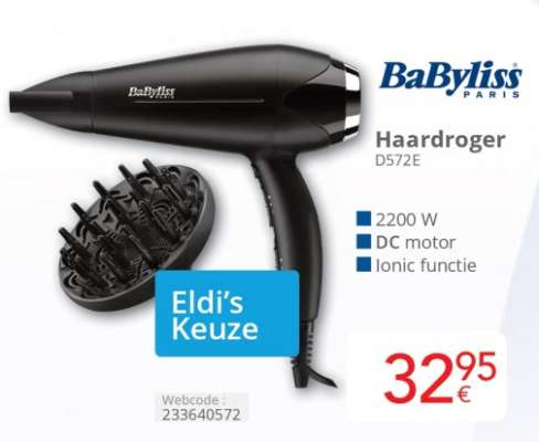 BaByliss Haardroger D572E