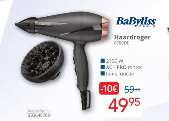 BaByliss Haardroger 6709DE