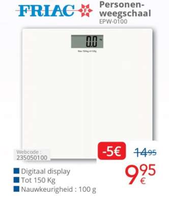 FRIAC Personenweegschaal EPW-0100