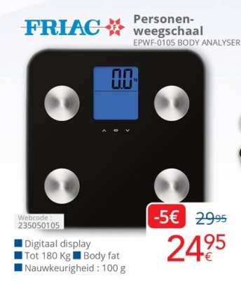 FRIAC Personen-weegschaal EPWF-0105 BODY ANALYSER