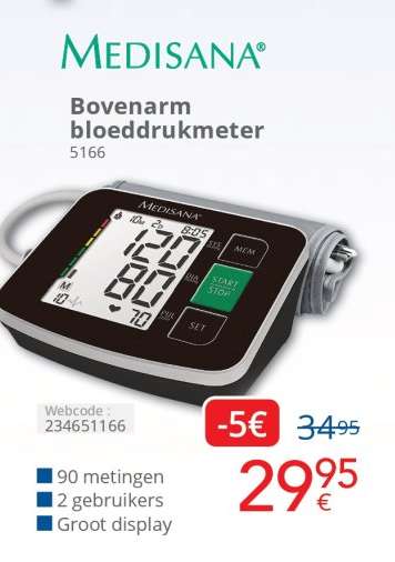 Medisana Bovenarm bloeddrukmeter 5166