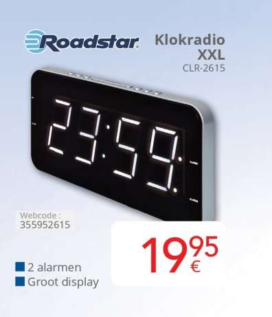 Roadstar Klokradio XXL CLR-2615