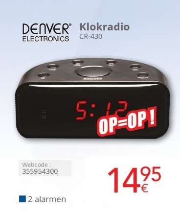 DENVER ELECTRONICS Klokradio CR-430