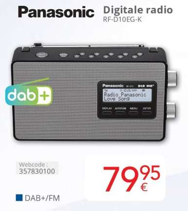 Panasonic Digitale radio RF-D10EG-K