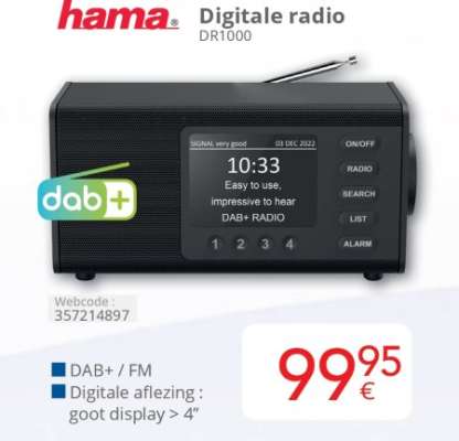 Hama Digitale radio DR1000