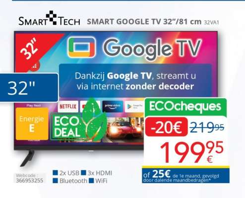 SMART GOOGLE TV 32''/81 cm
